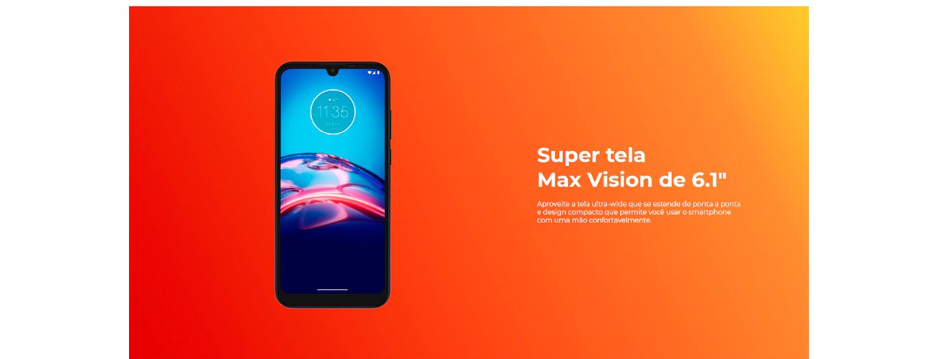 Smartphone Motorola E6S 32GB 2GB RAM Tela Max Vision 6,1